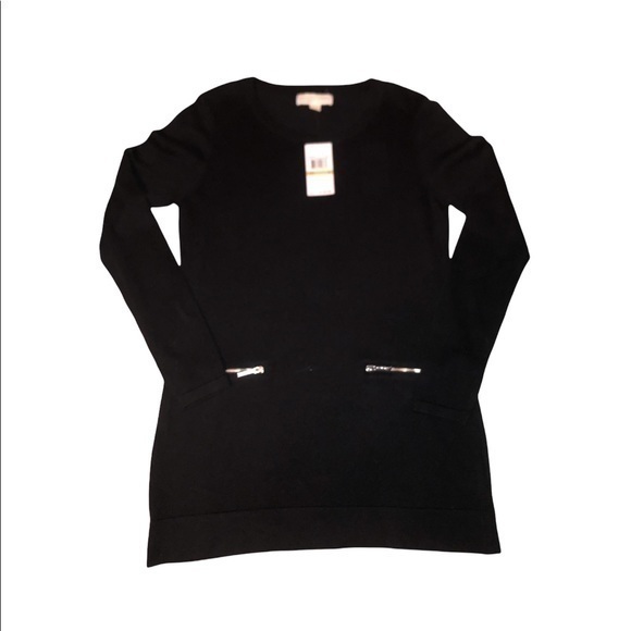 Michael kors woman’s black fall knit top new NWT - Picture 1 of 6